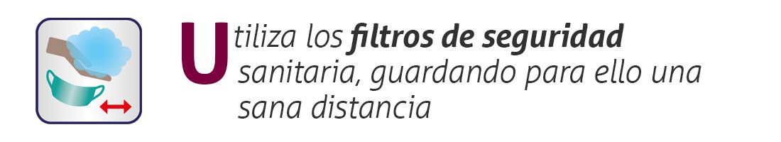 Imagen utiliza filtros de seguridad para sana distancia